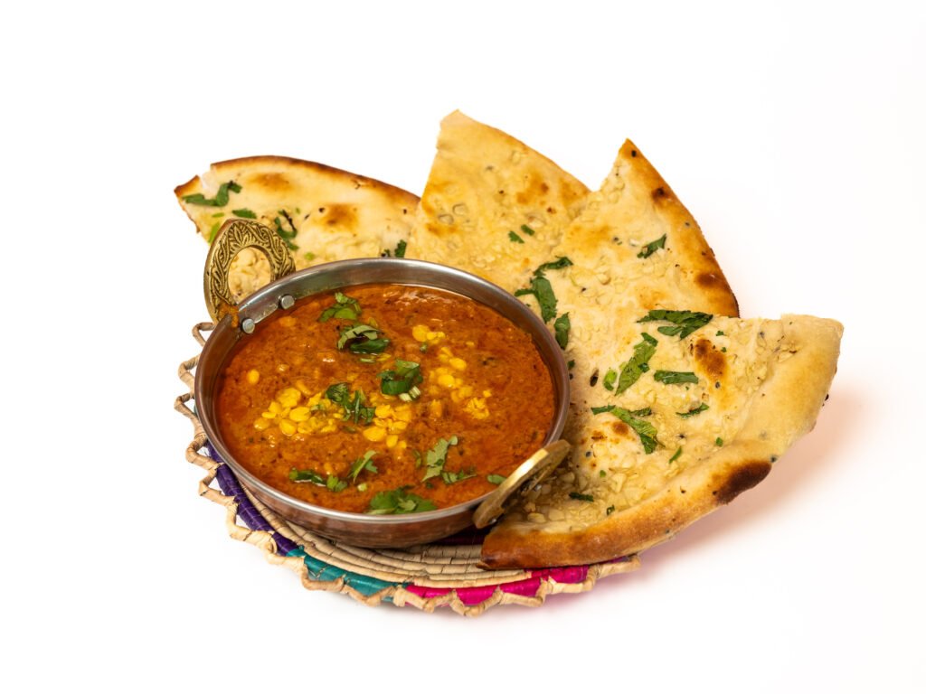 Daal Channa Met Garlic Naan